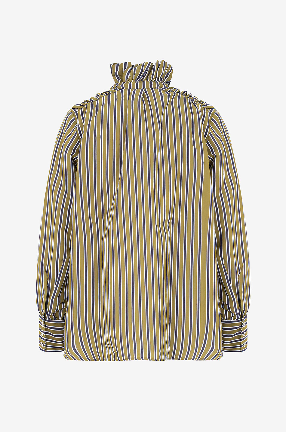 BALZAC PARIS Gestreiftes Hemd aus Biobaumwolle Leonor Damen KHAKI 2