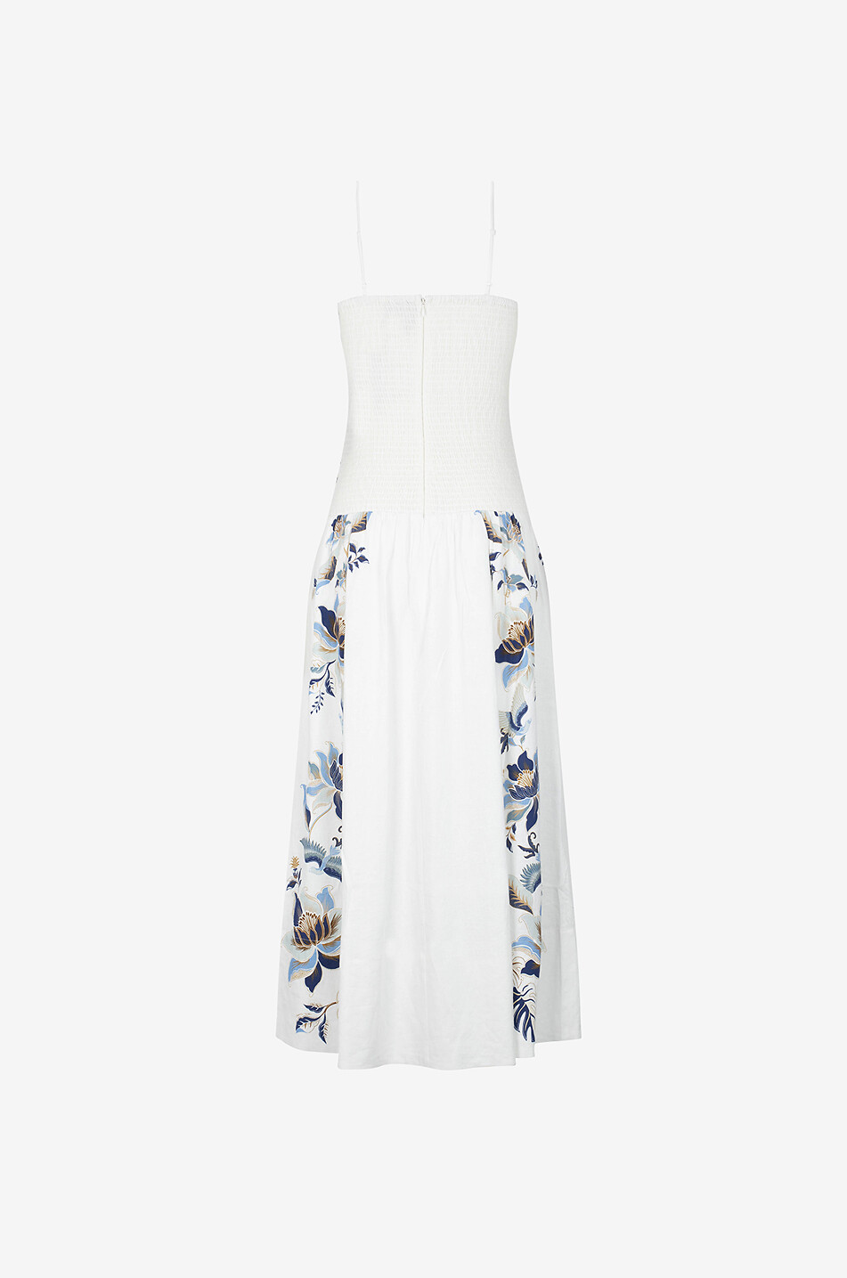 FARM RIO Robe longue à bretelles Mystic Blue Lotus Dreamscape Femme BLEU 2