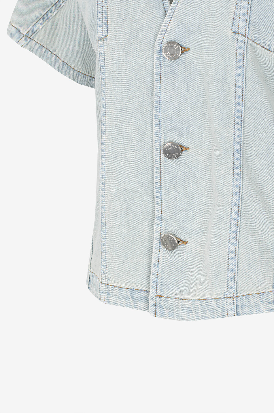 JACOB COHEN Denim shirt jacket with short kimono sleeves Women BLUE 3
