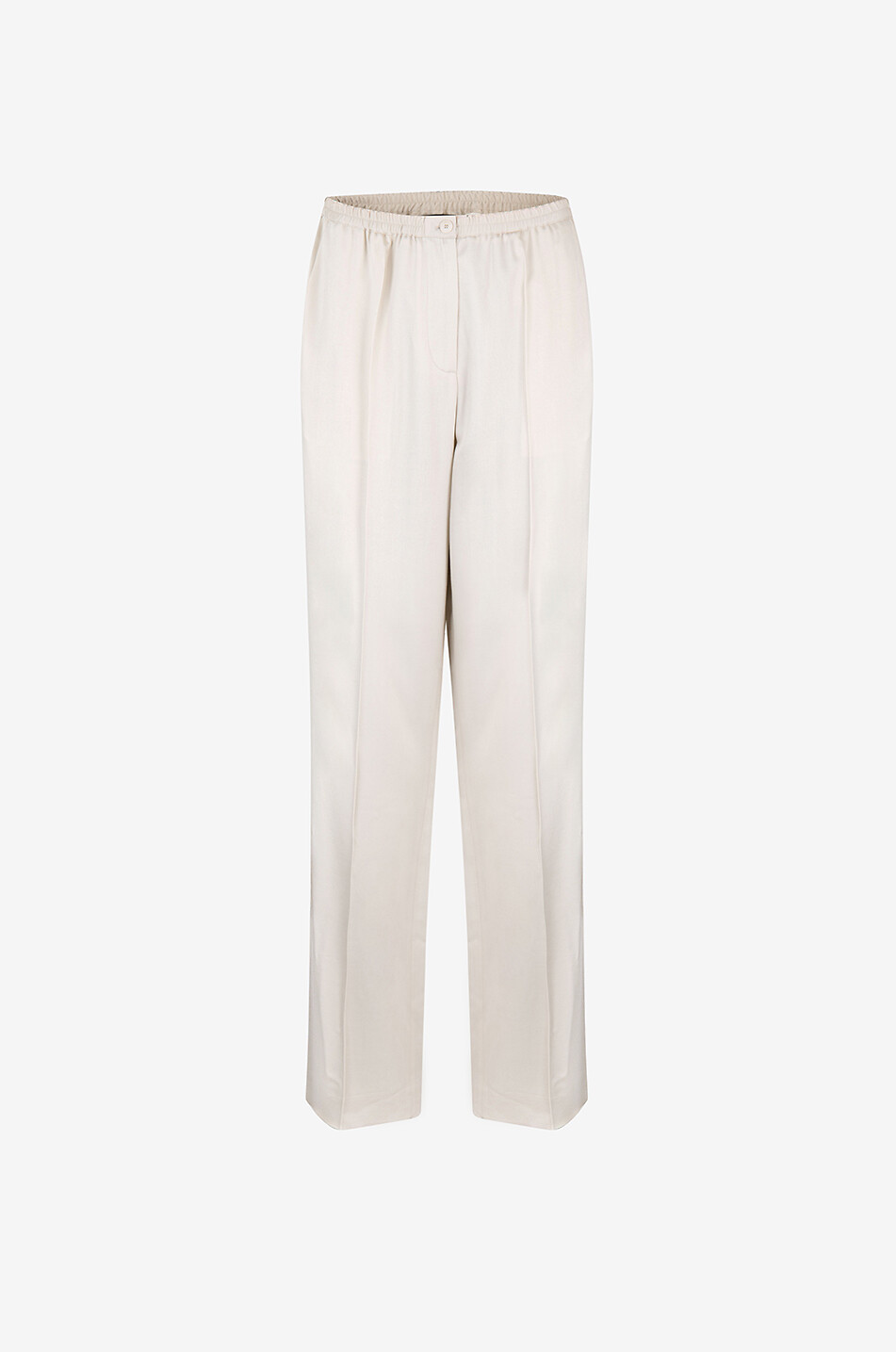 JOSEPH Tahiti viscose and wool wide-leg trousers Women Light beige 1