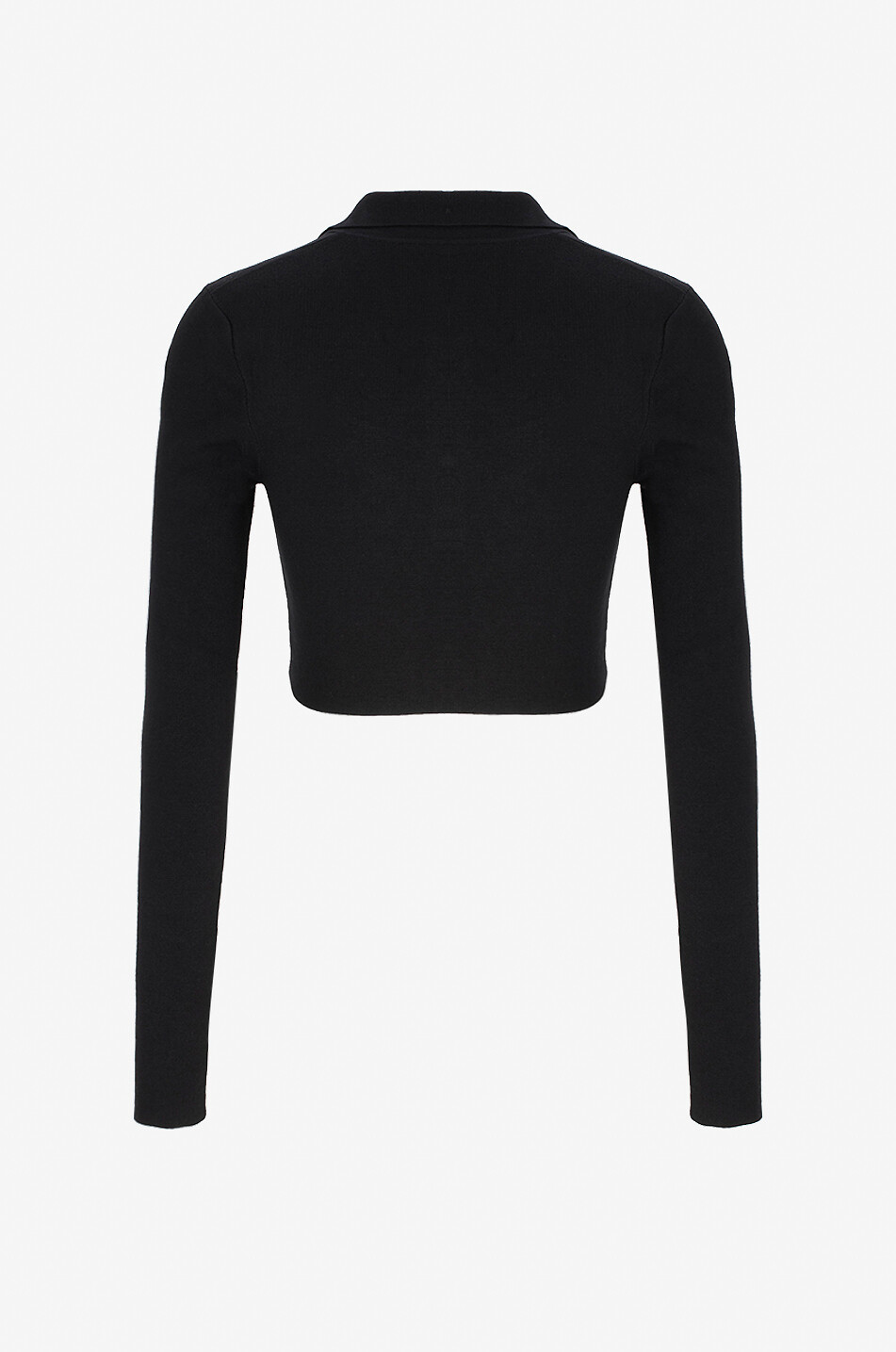 THE FRANKIE SHOP Bauchfreies Polohemd aus Viskose Giselle Damen SCHWARZ 2