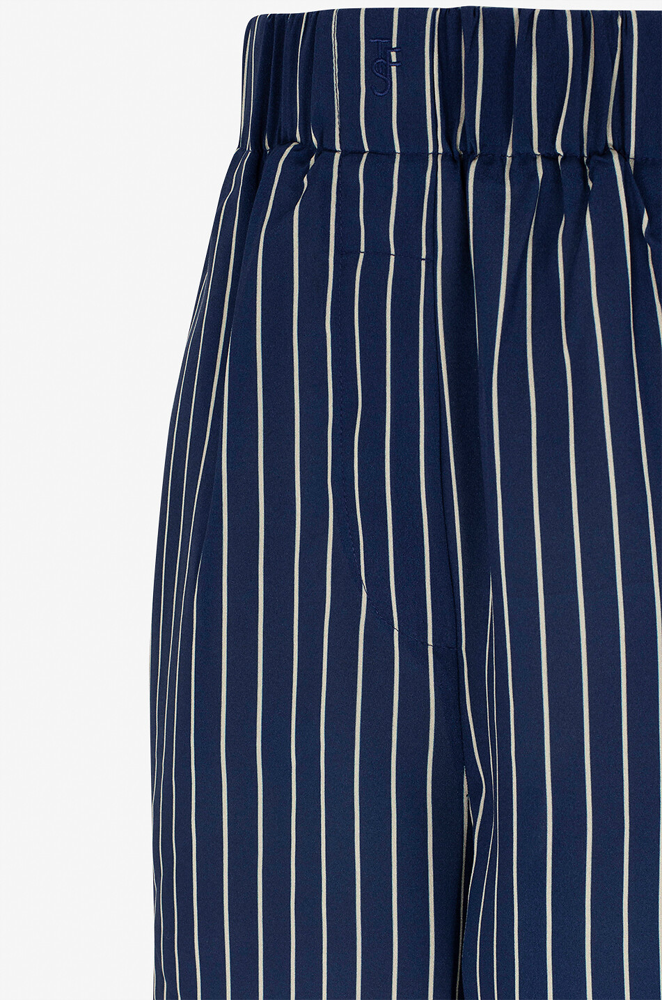 THE FRANKIE SHOP Lui striped shorts Women DARK BLUE 3