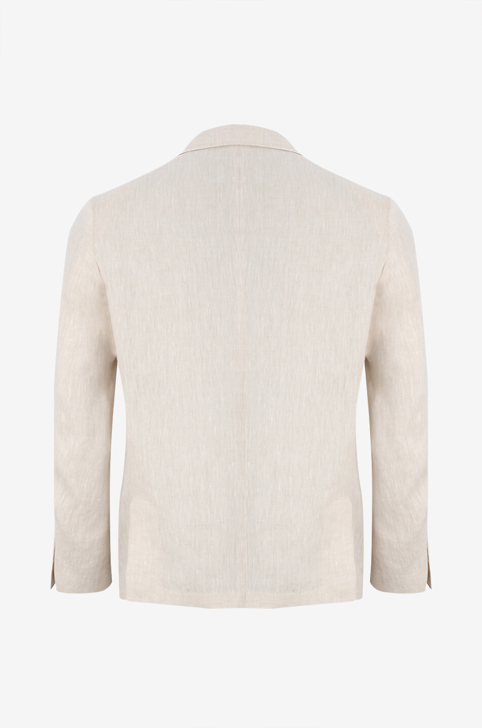 CRUNA Leichter einreihiger Blazer aus Leinen Herren BEIGE 2