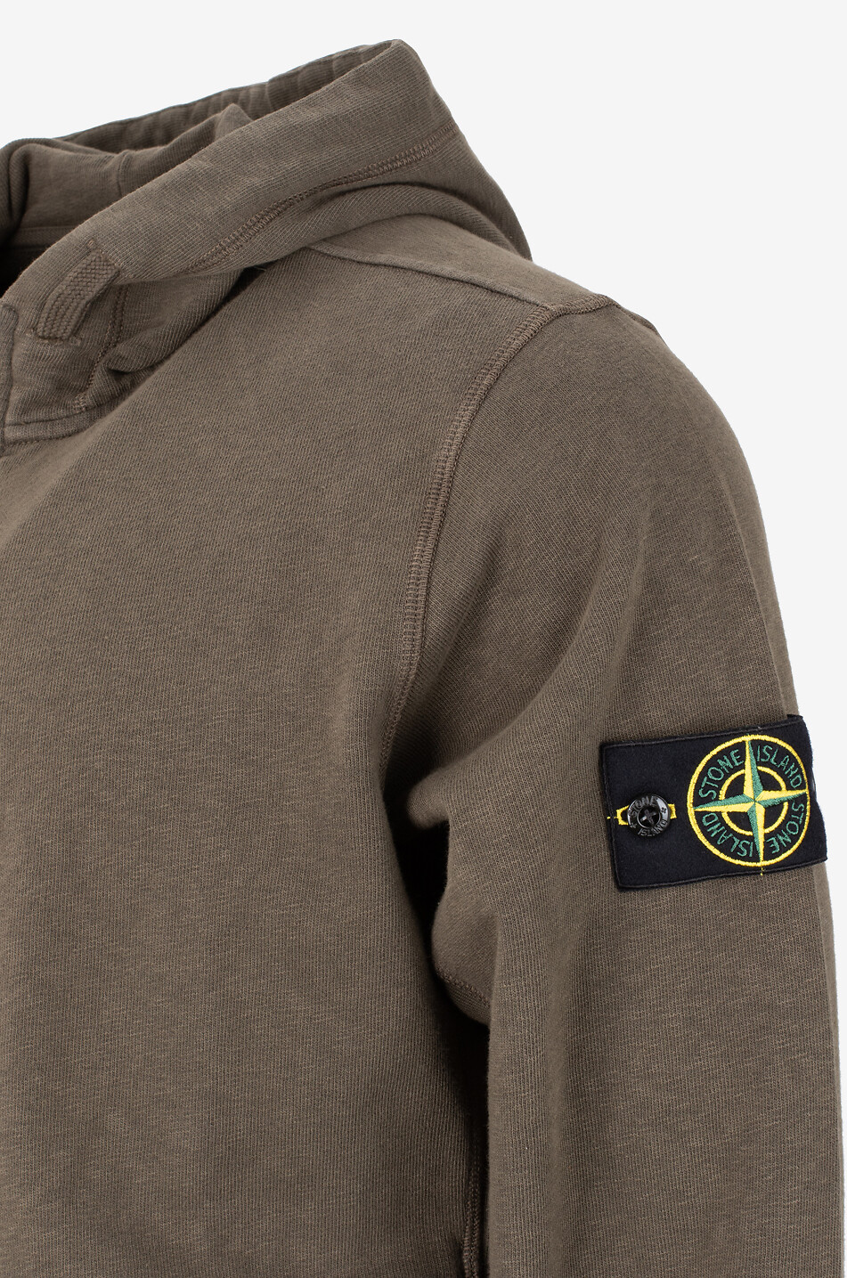 STONE ISLAND Sweat-shirt zippé en coton 6100021 Homme KAKI 3