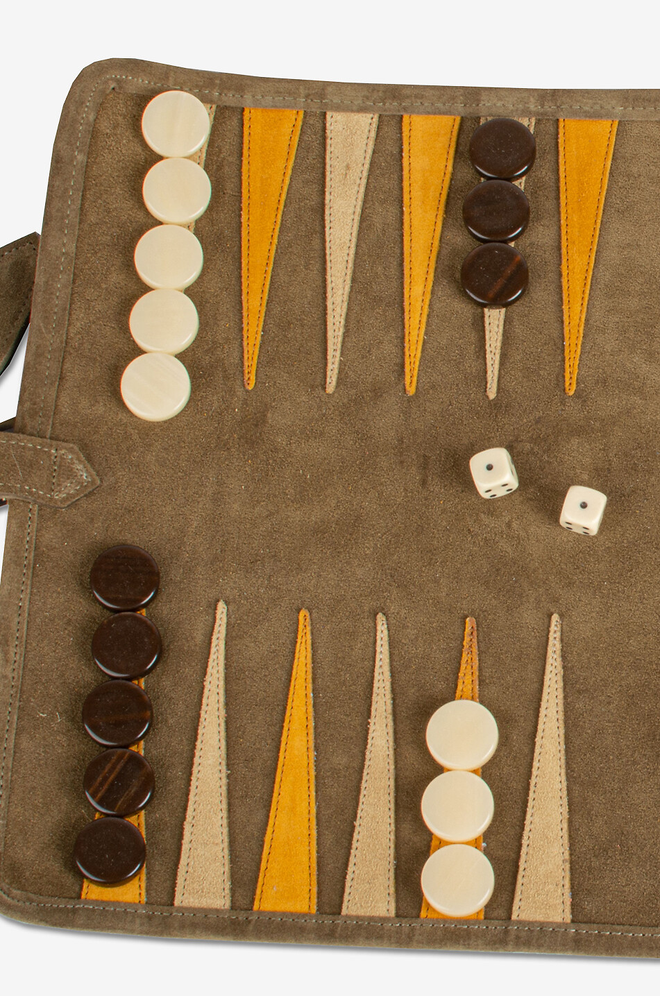MANOPOULOS Jeux de backgammon de voyage en cuir Maison MULTICOLORE 4