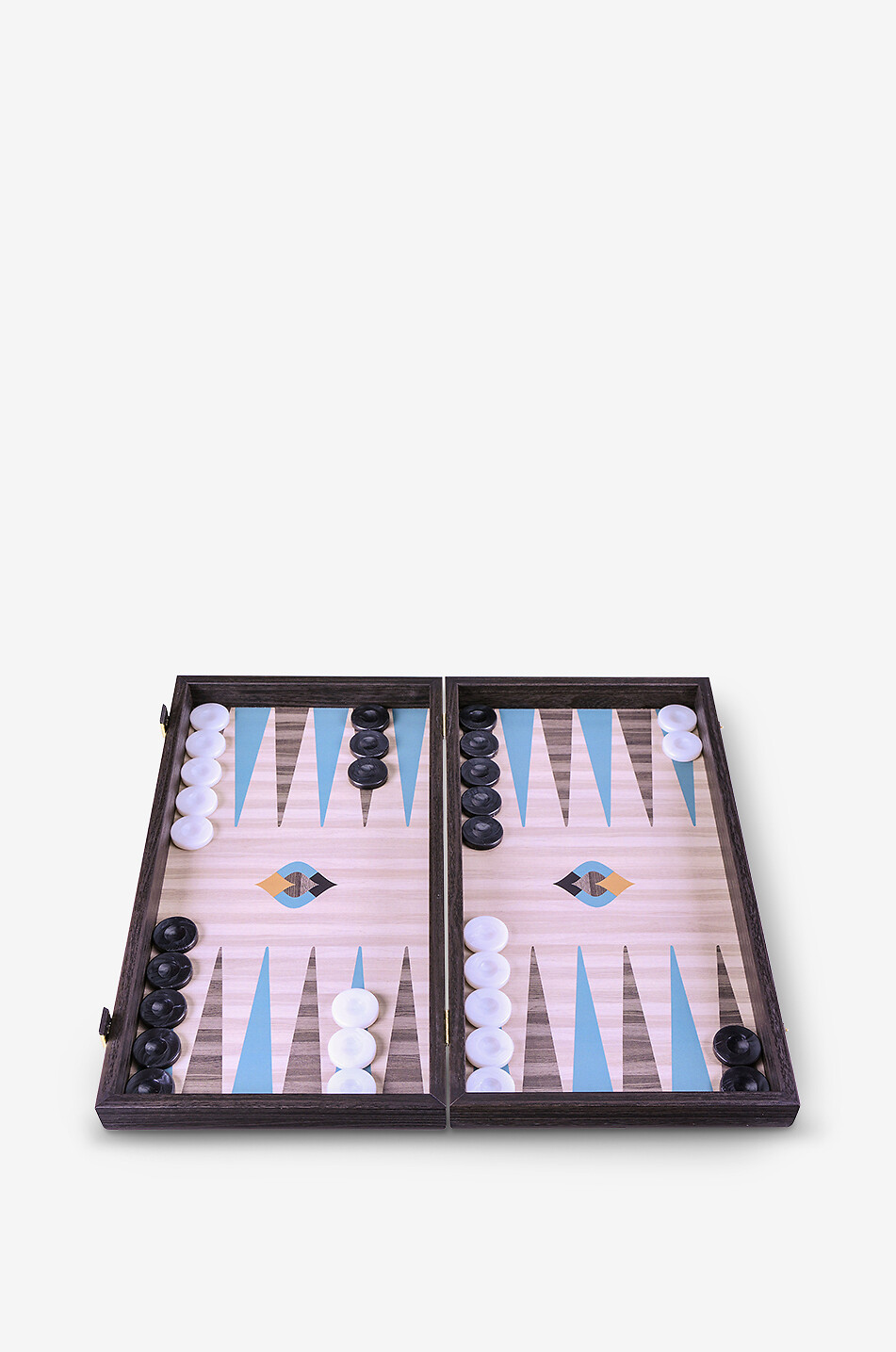 Wooden backgammon set