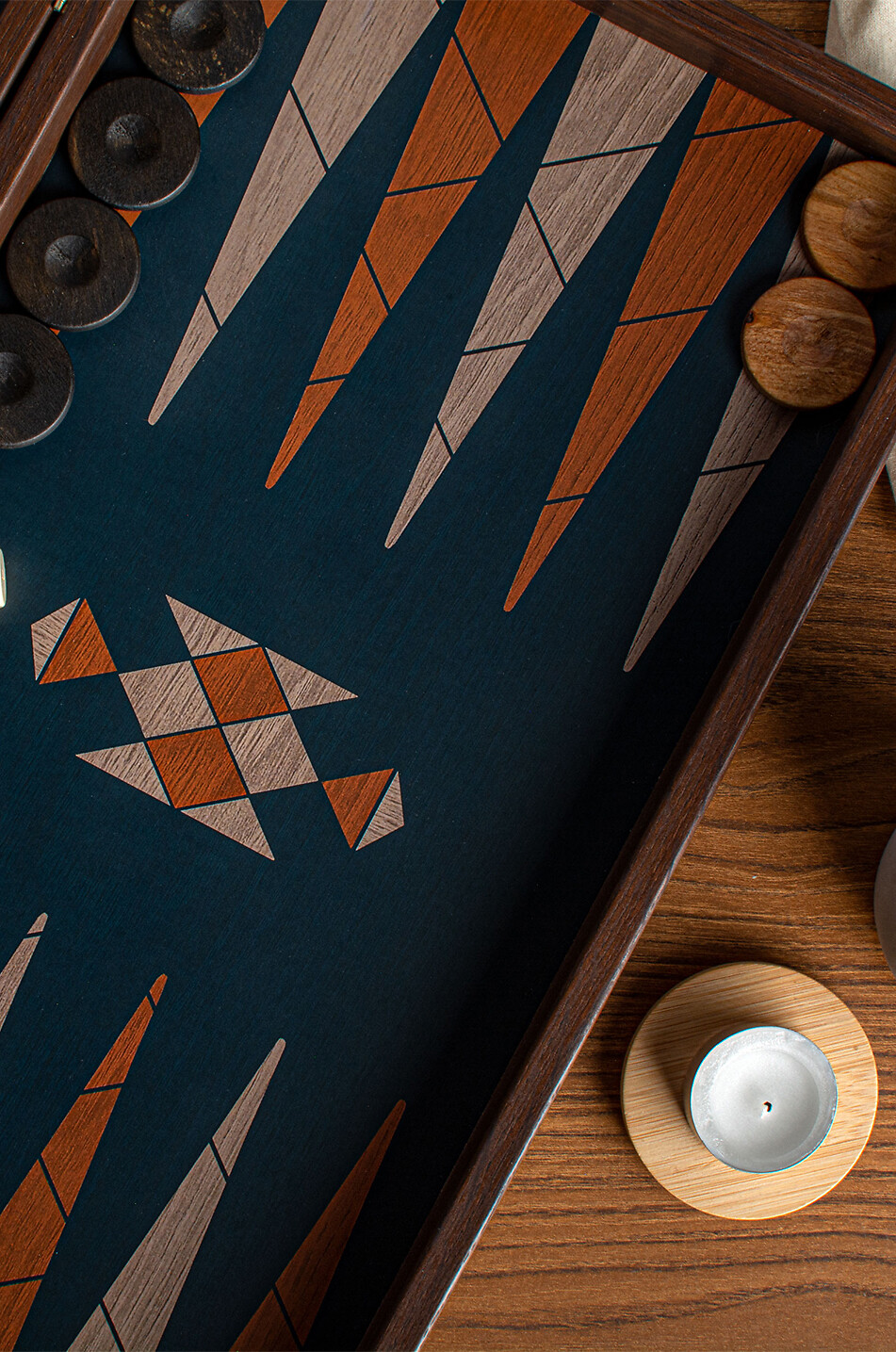 MANOPOULOS Backgammon-Spiele aus Holz Haus BUNT 3