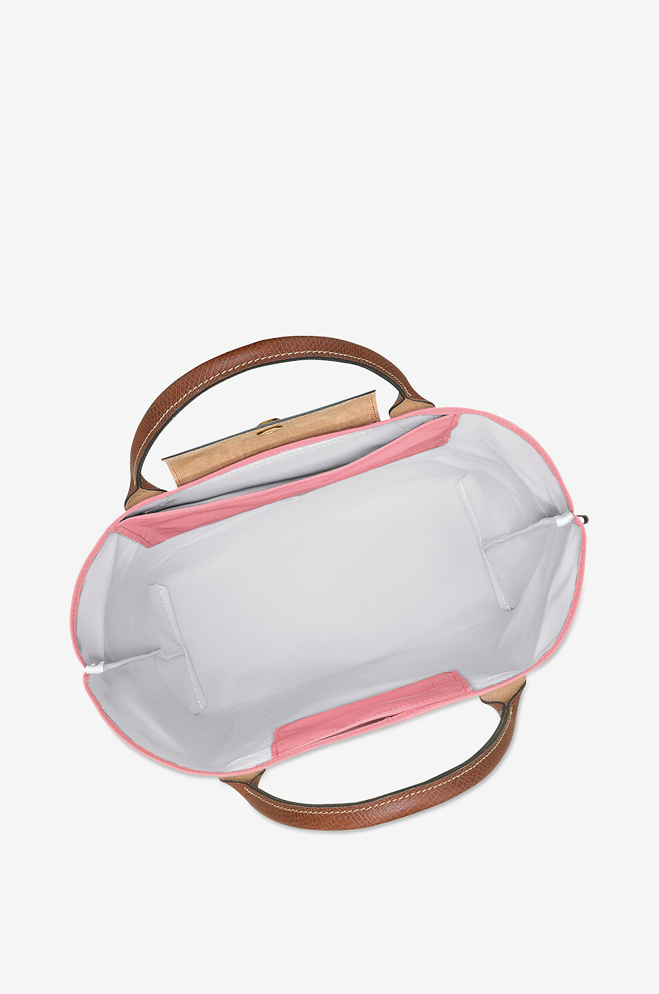 LONGCHAMP Shopper aus Canvas und Leder Le Pliage Original M Damen ROSA 5