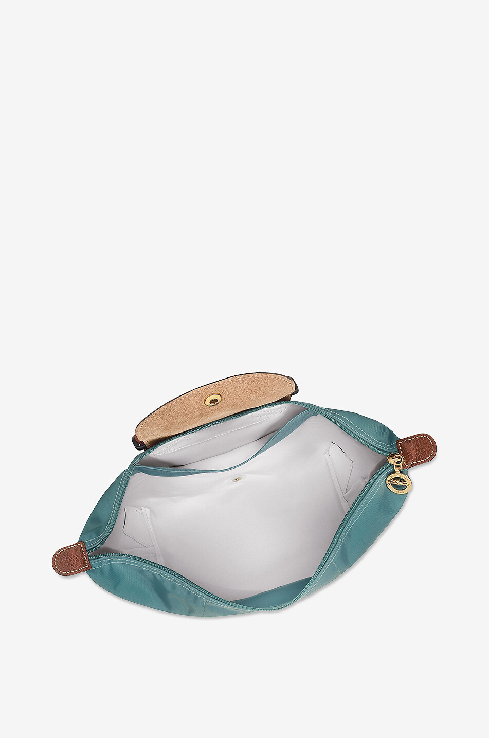 LONGCHAMP Rucksack aus Canvas und Leder Le Pliage Original M Damen MITTELBLAU 6