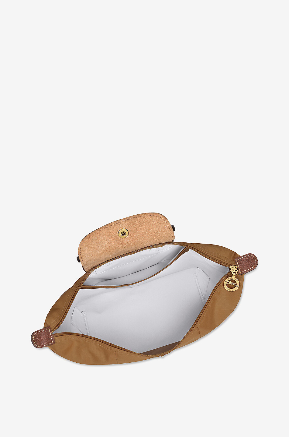 LONGCHAMP Rucksack aus Canvas und Leder Le Pliage Original M Damen HELLBRAUN 5