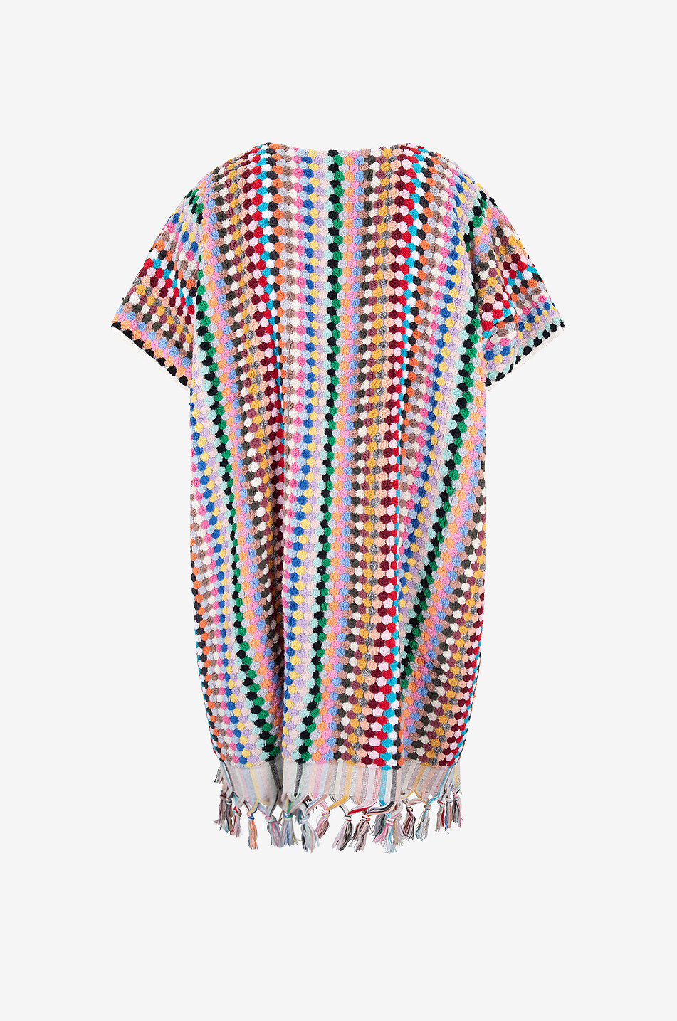 NADIA DAFRI Kurzer Kaftan aus Frottee Recep Haus BUNT 2
