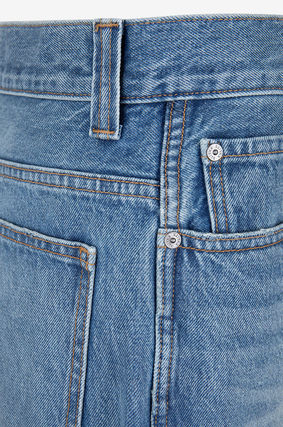 KHAITE Callum Heath faded tapered jeans Women BLUE 3