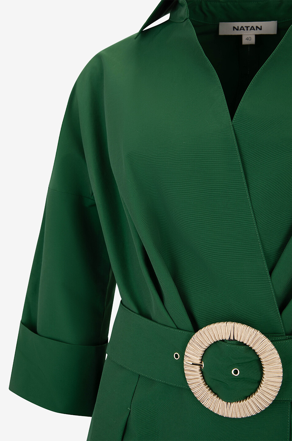 Robe portefeuille midi en faille Cuba