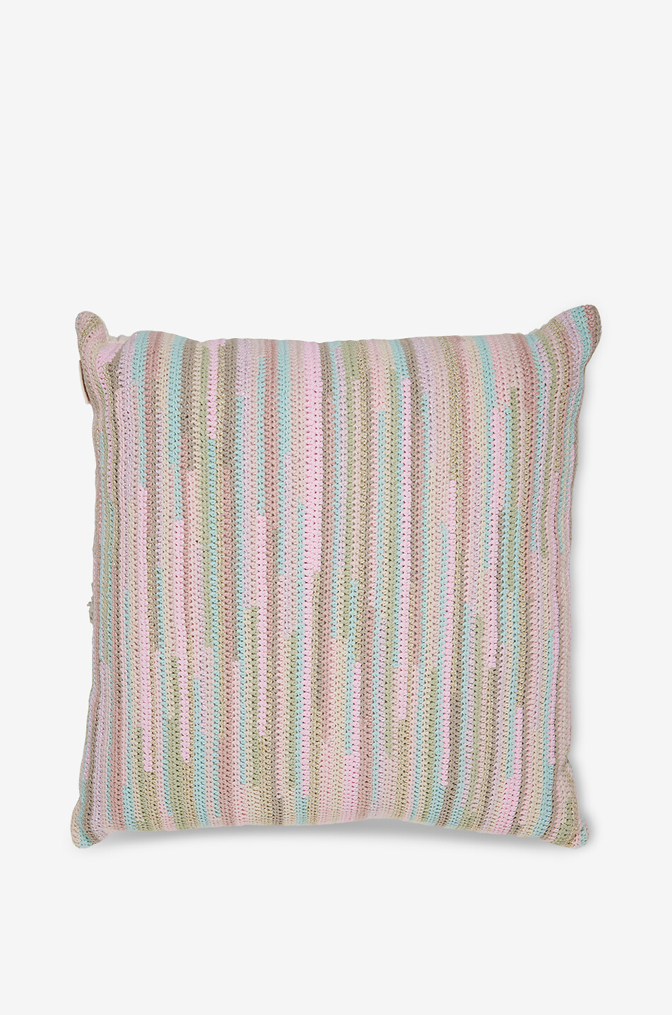Tig square crochet cushion