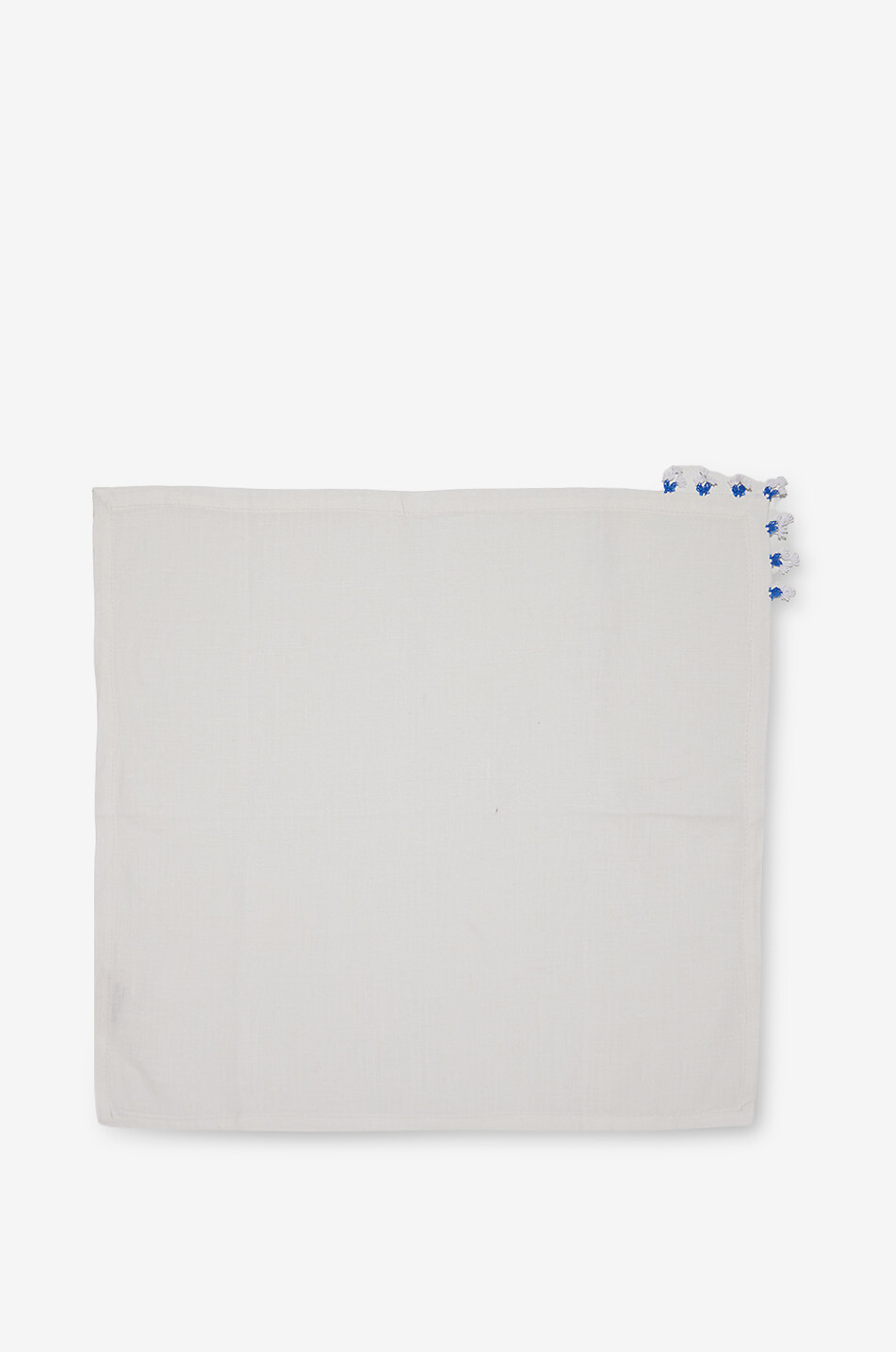 Lot de 4 serviettes à franges Methap