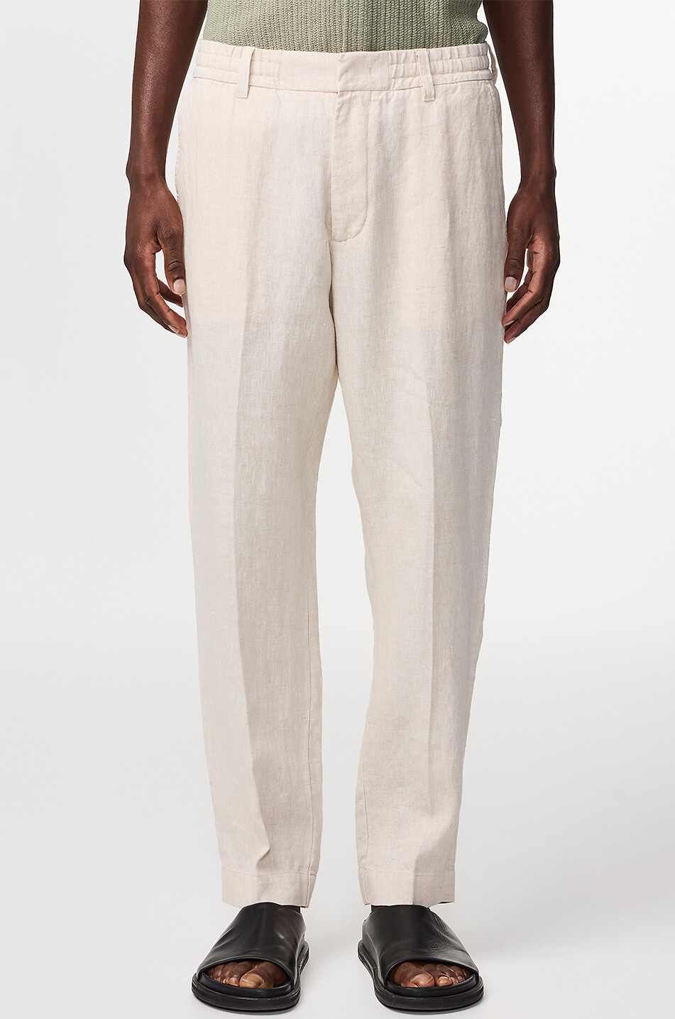 NN07 Hose mit geradem Bein aus Leinen Billie Herren BEIGE 2
