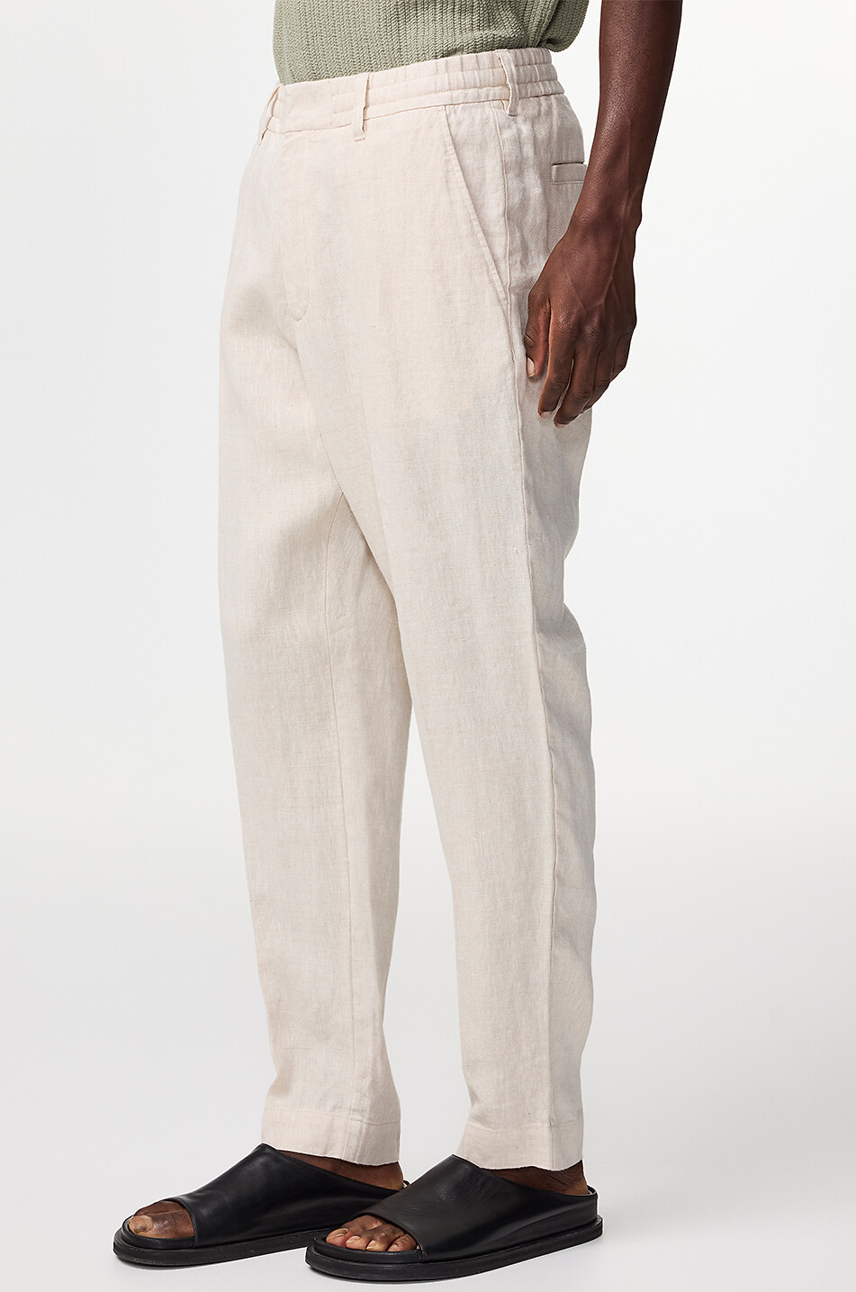 NN07 Hose mit geradem Bein aus Leinen Billie Herren BEIGE 3