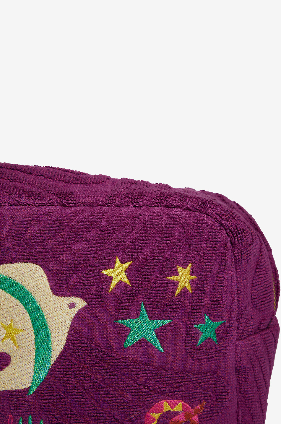 INDIA DEJONCKHEERE Trousse brodée en éponge Sunburst Serenity Medium Femme VIOLET 5