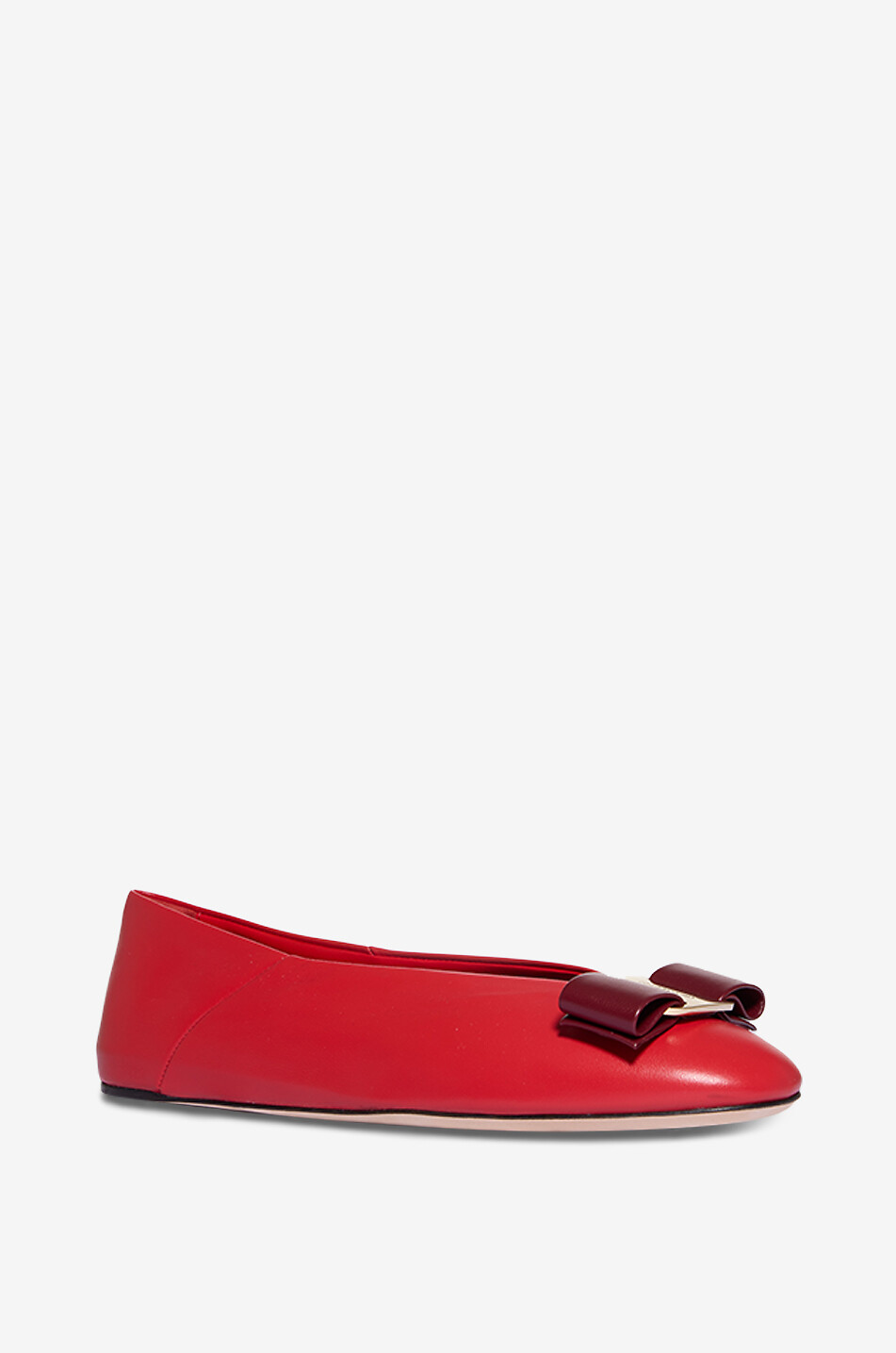 SALVATORE FERRAGAMO Nappalederballerinas Vanna Vara Bow Damen ROT 1