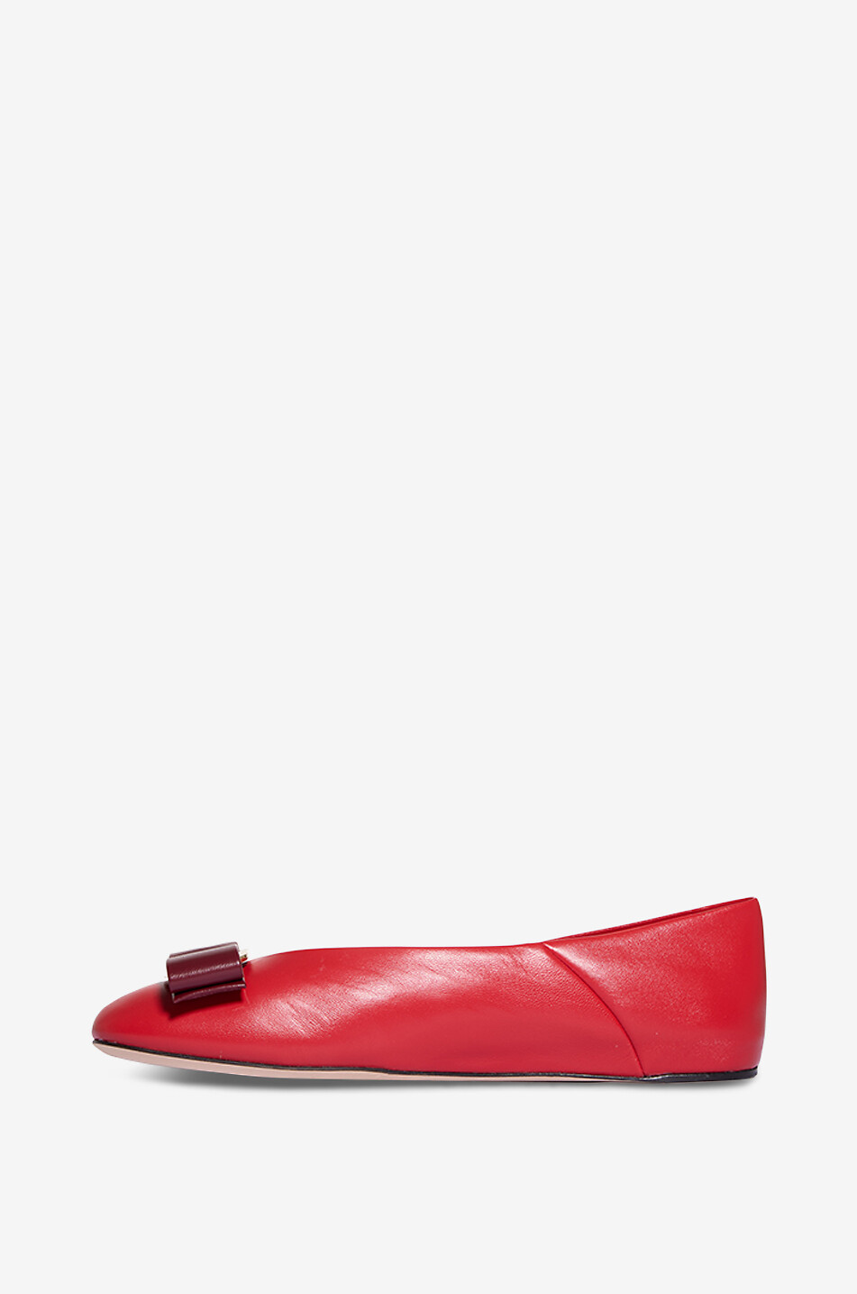 SALVATORE FERRAGAMO Nappalederballerinas Vanna Vara Bow Damen ROT 3