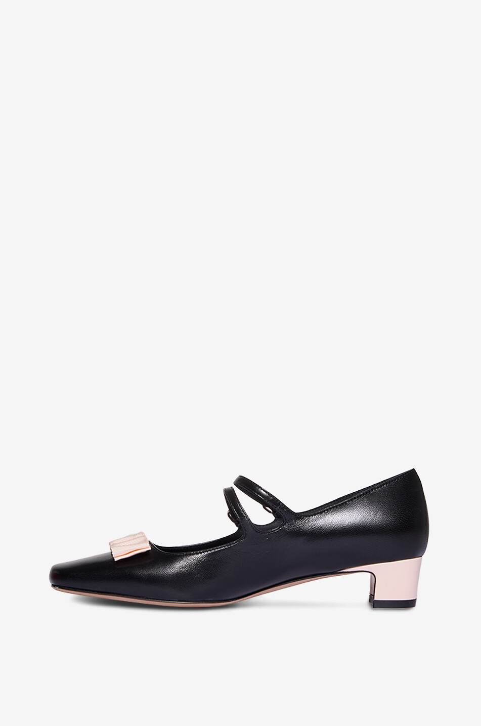 SALVATORE FERRAGAMO Rivella Vara Bow 30 smooth leather Mary Jane pumps Women BLACK 3