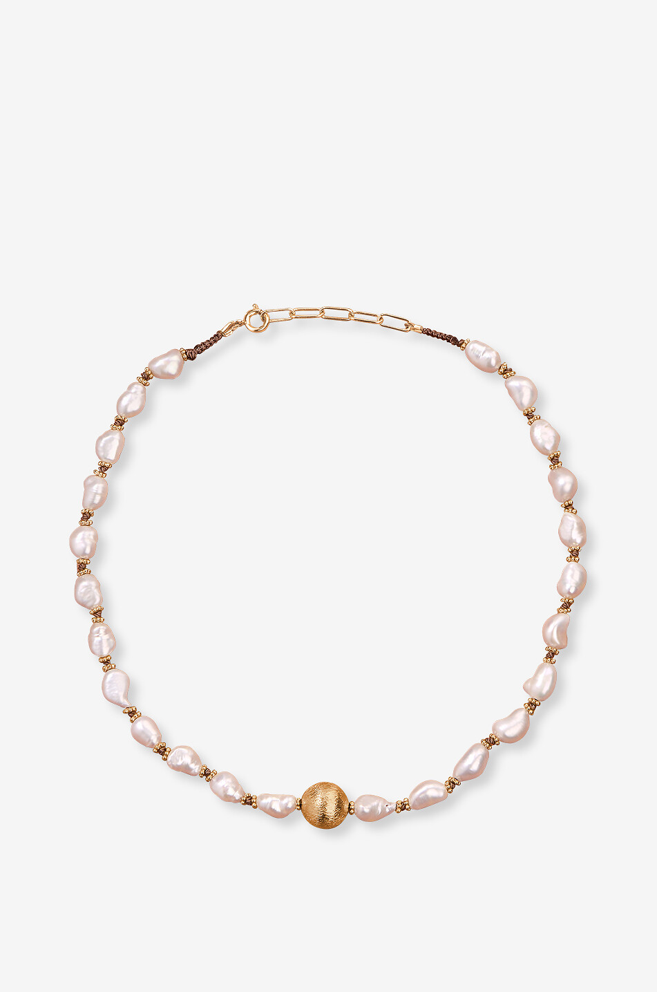 Samhita white pearl choker necklace