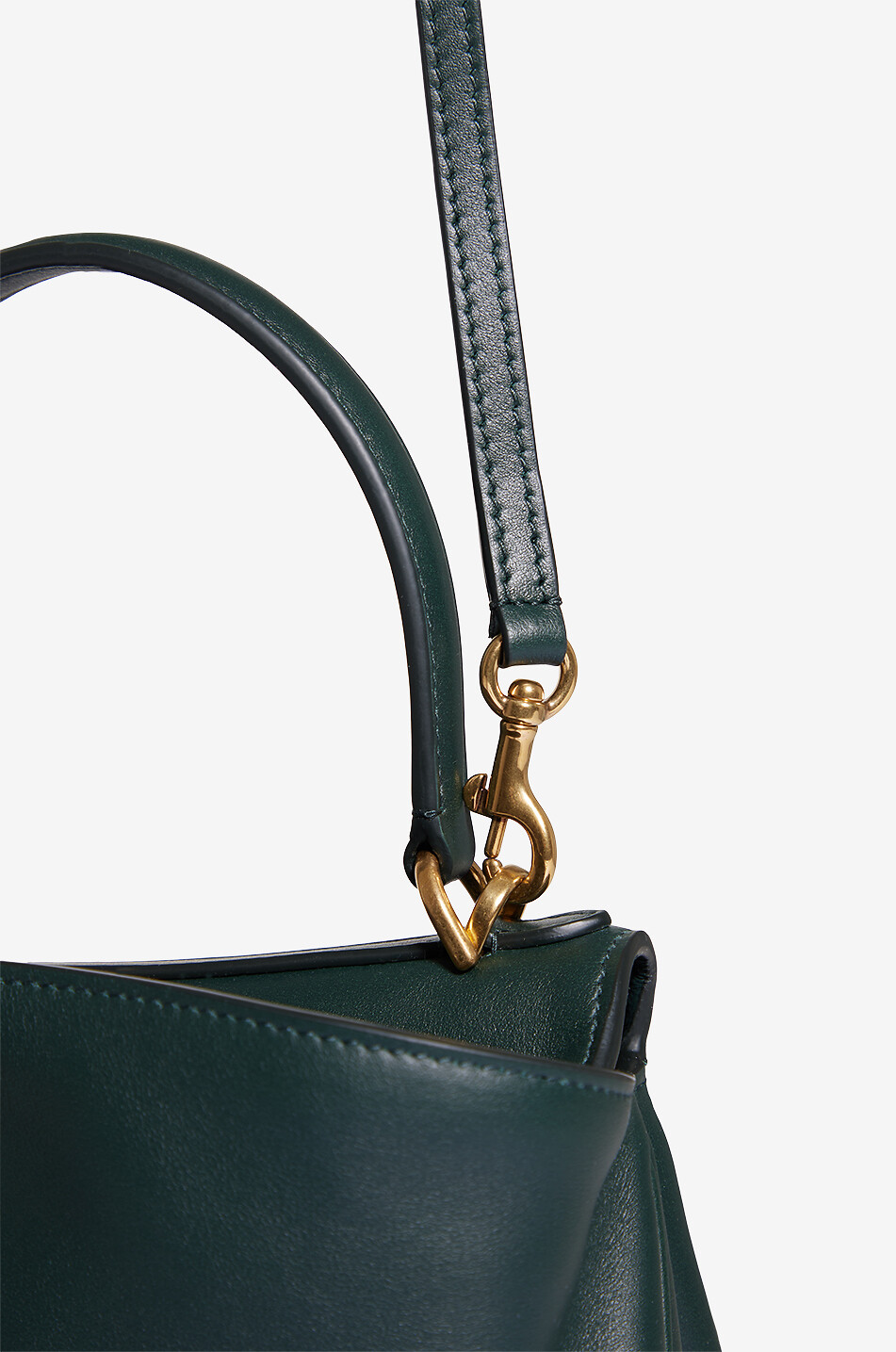 BALENCIAGA Sac à main en cuir lisse souple Rodeo Mini Femme VERT FONCÉ 6