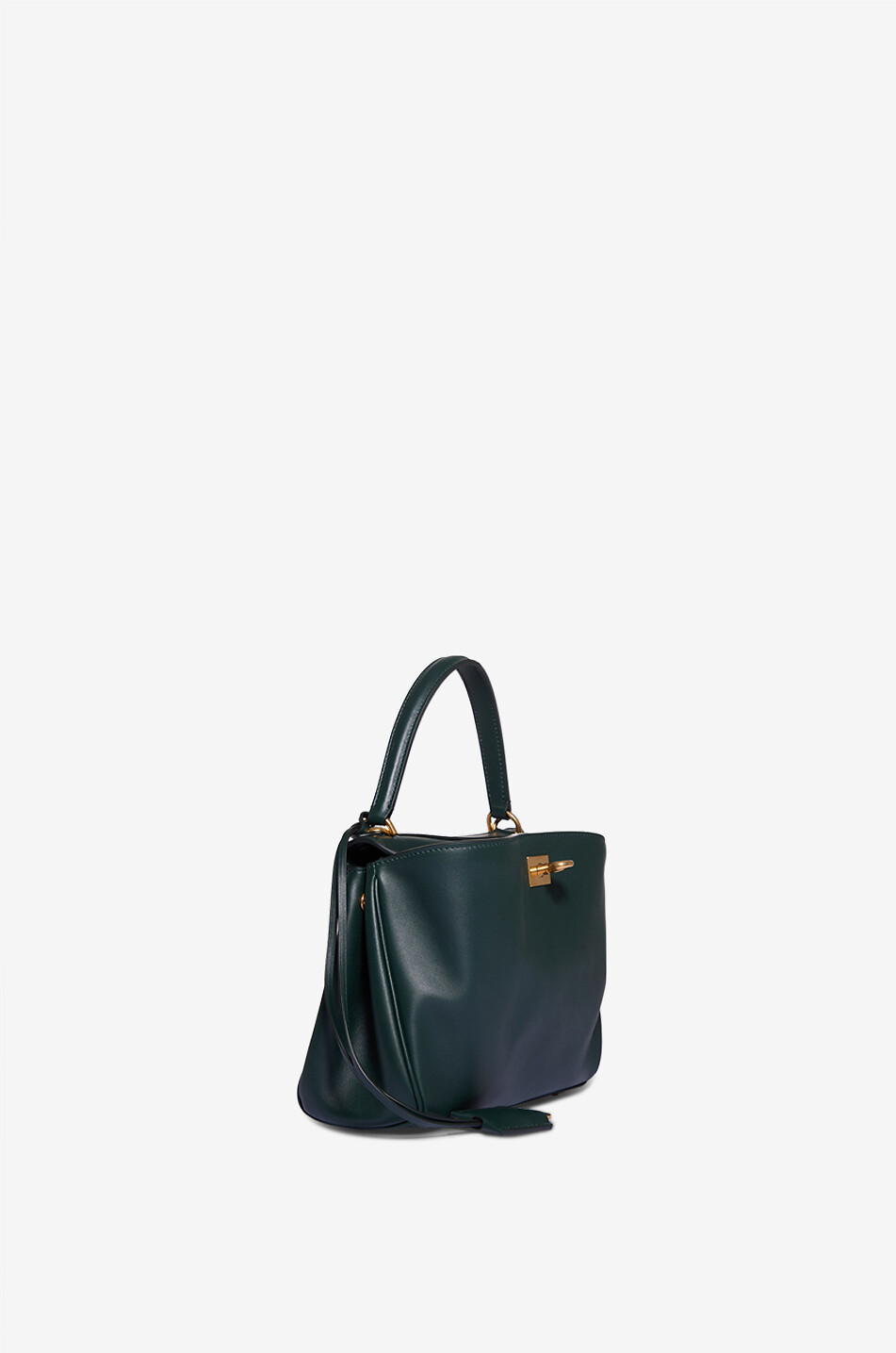 BALENCIAGA Sac à main en cuir lisse souple Rodeo Mini Femme VERT FONCÉ 4