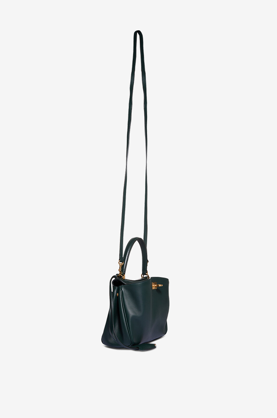 BALENCIAGA Sac à main en cuir lisse souple Rodeo Mini Femme VERT FONCÉ 5