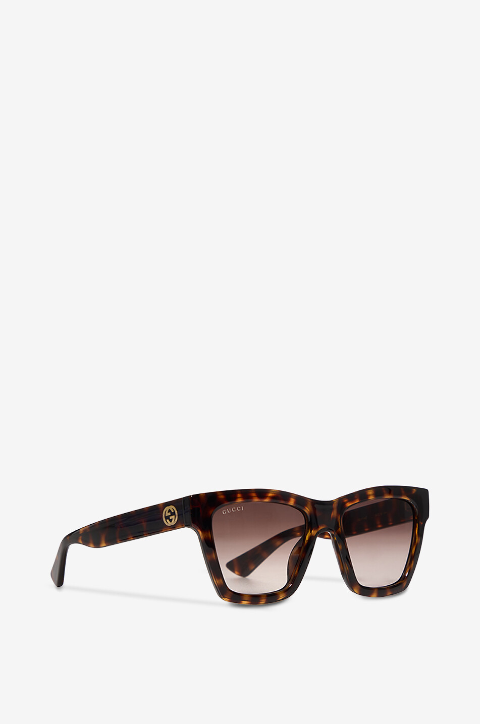 GUCCI Quadratische Acetat-Sonnenbrille GG Damen BRAUN 2