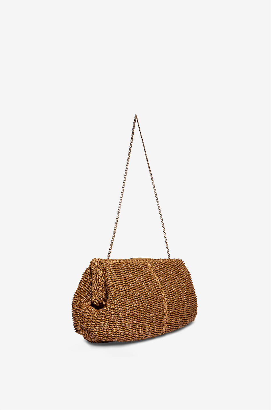 SAINT LAURENT PARIS Saint Laurent Large cord clutch Women LIGHT BROWN 2