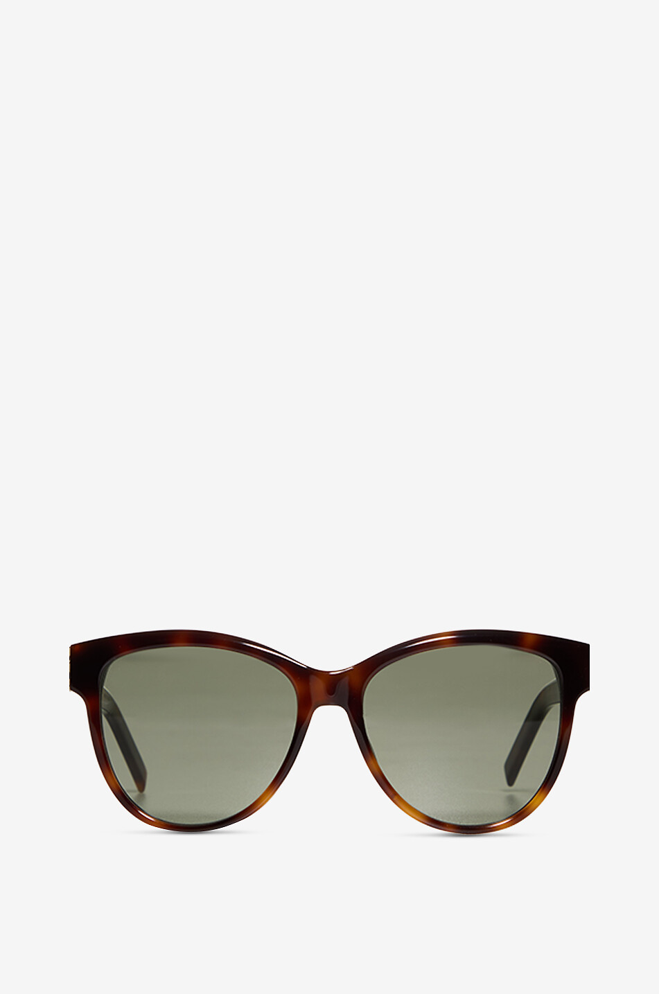 SAINT LAURENT PARIS Lunettes de soleil oeil-de-chat effet écaille SL M107 Havana Femme MARRON 1