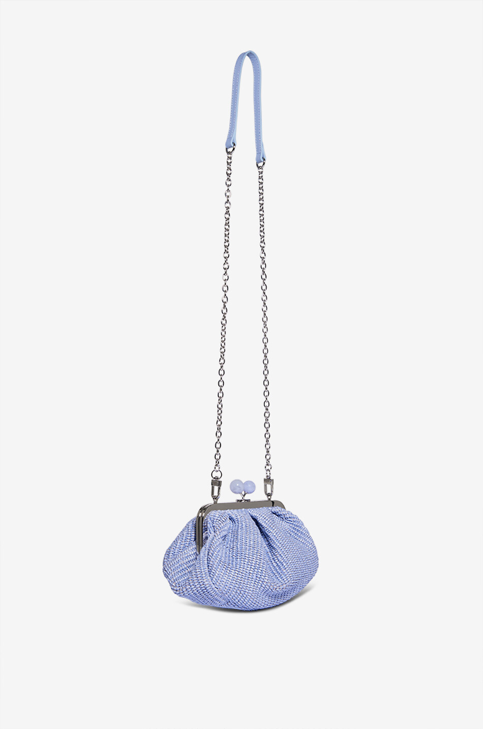 WEEKEND MAX MARA Basthandtasche Pasticcino Small Palmas Damen HELLBLAU 2