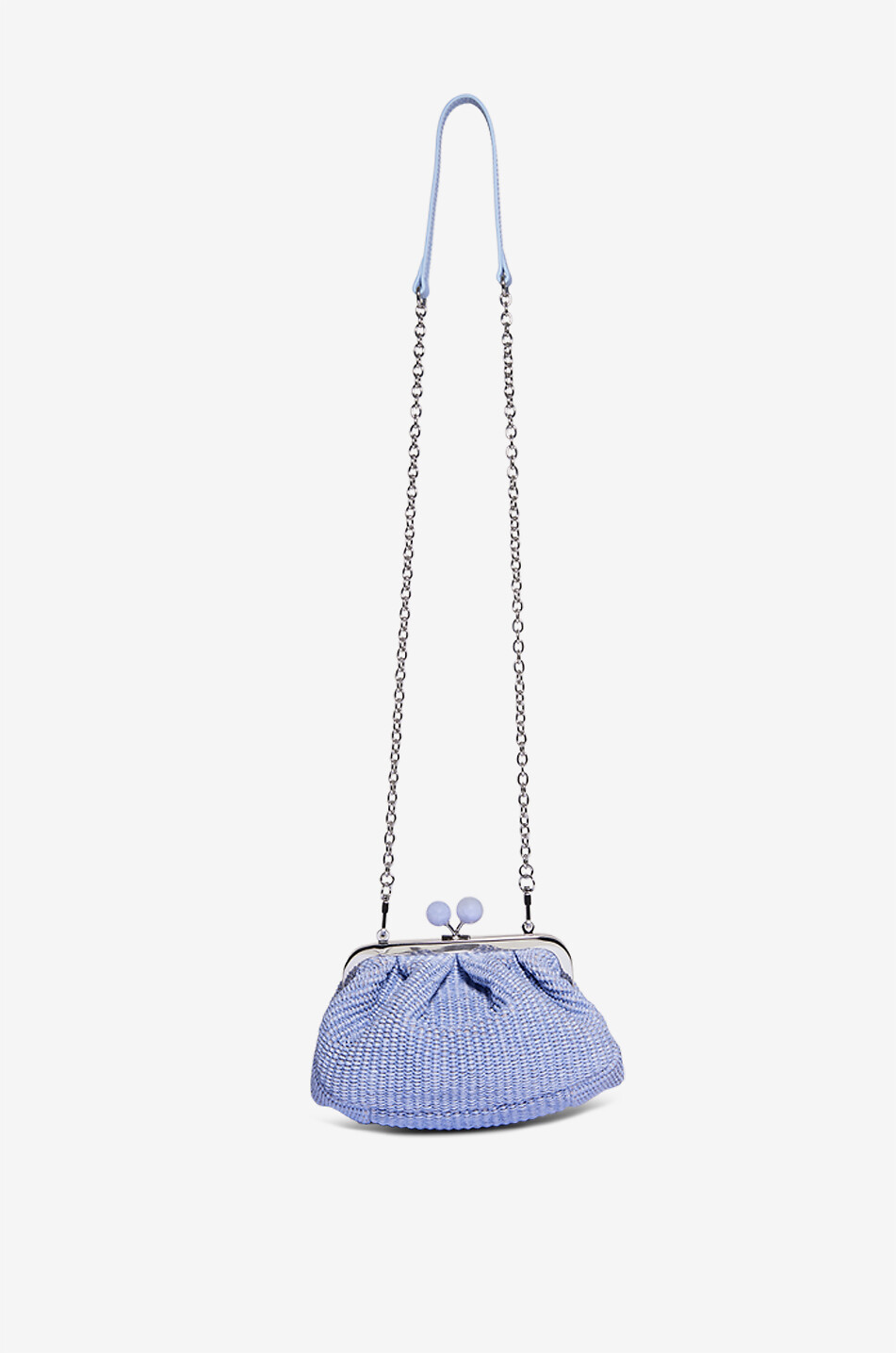WEEKEND MAX MARA Basthandtasche Pasticcino Small Palmas Damen HELLBLAU 3
