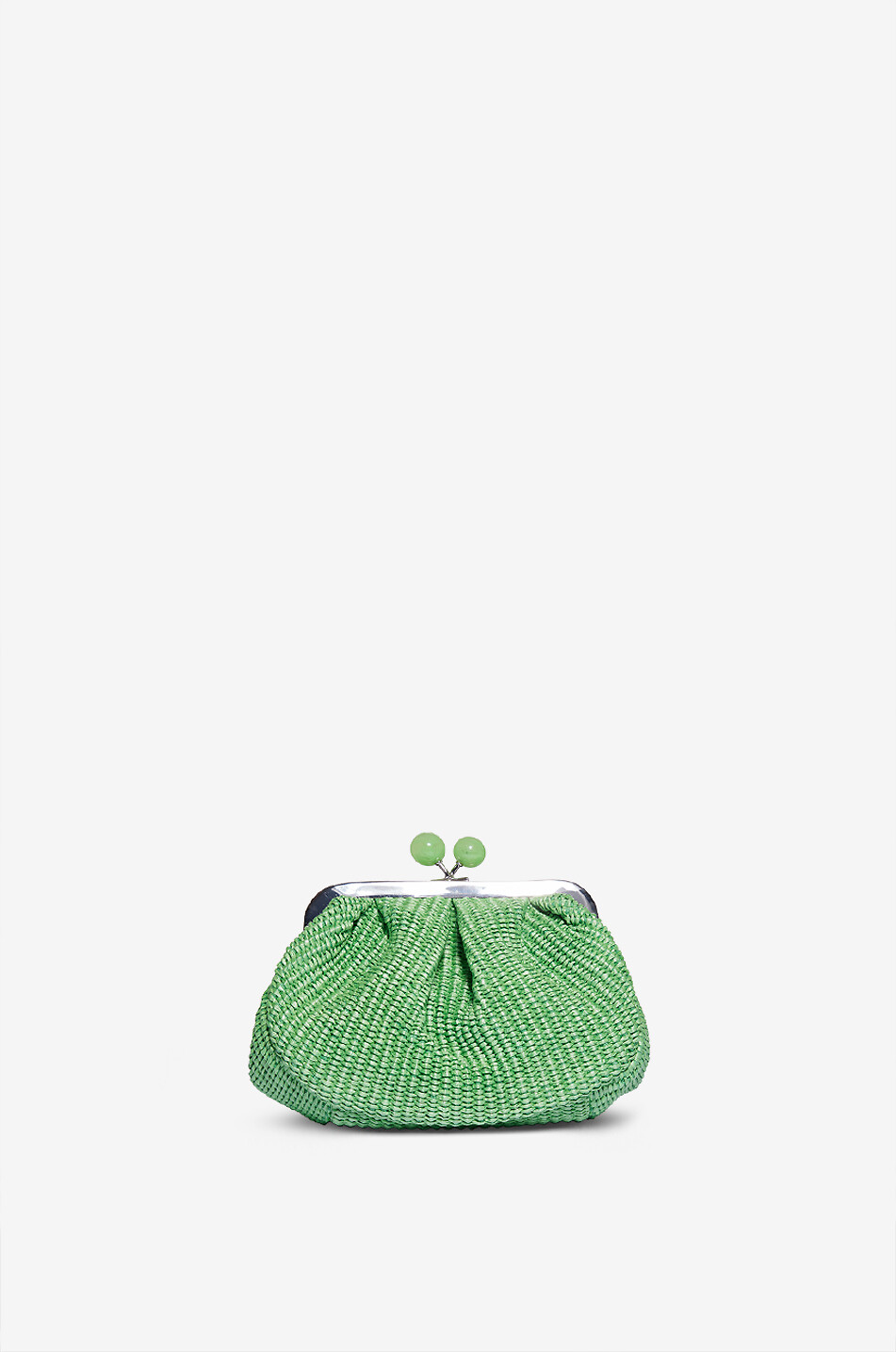 WEEKEND MAX MARA Sac à main en raphia Pasticcino Small Palmas Femme VERT 1