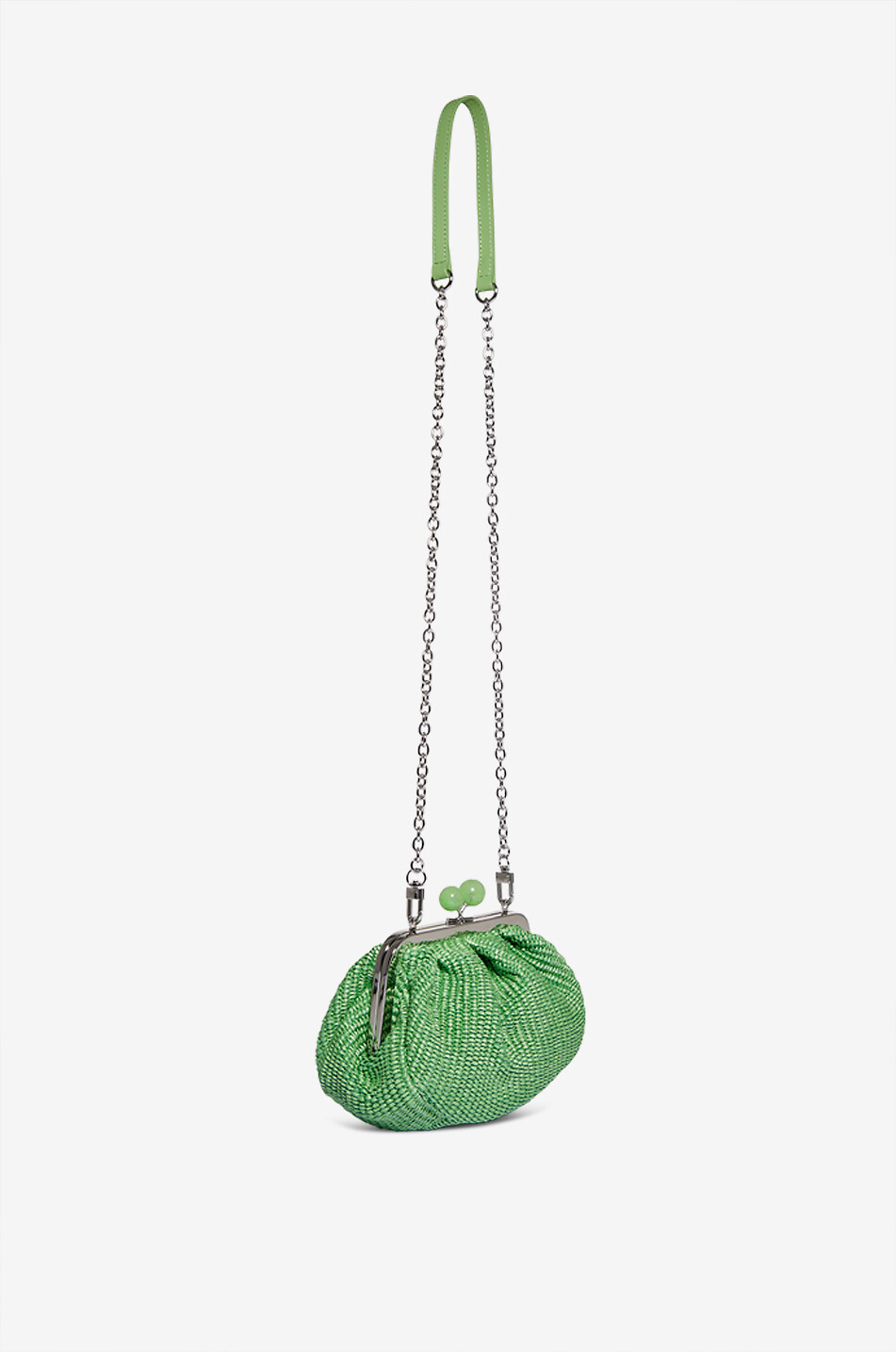 WEEKEND MAX MARA Sac à main en raphia Pasticcino Small Palmas Femme VERT 2