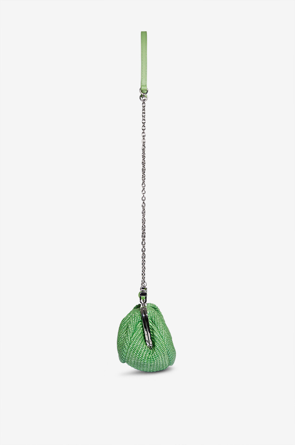 WEEKEND MAX MARA Sac à main en raphia Pasticcino Small Palmas Femme VERT 4