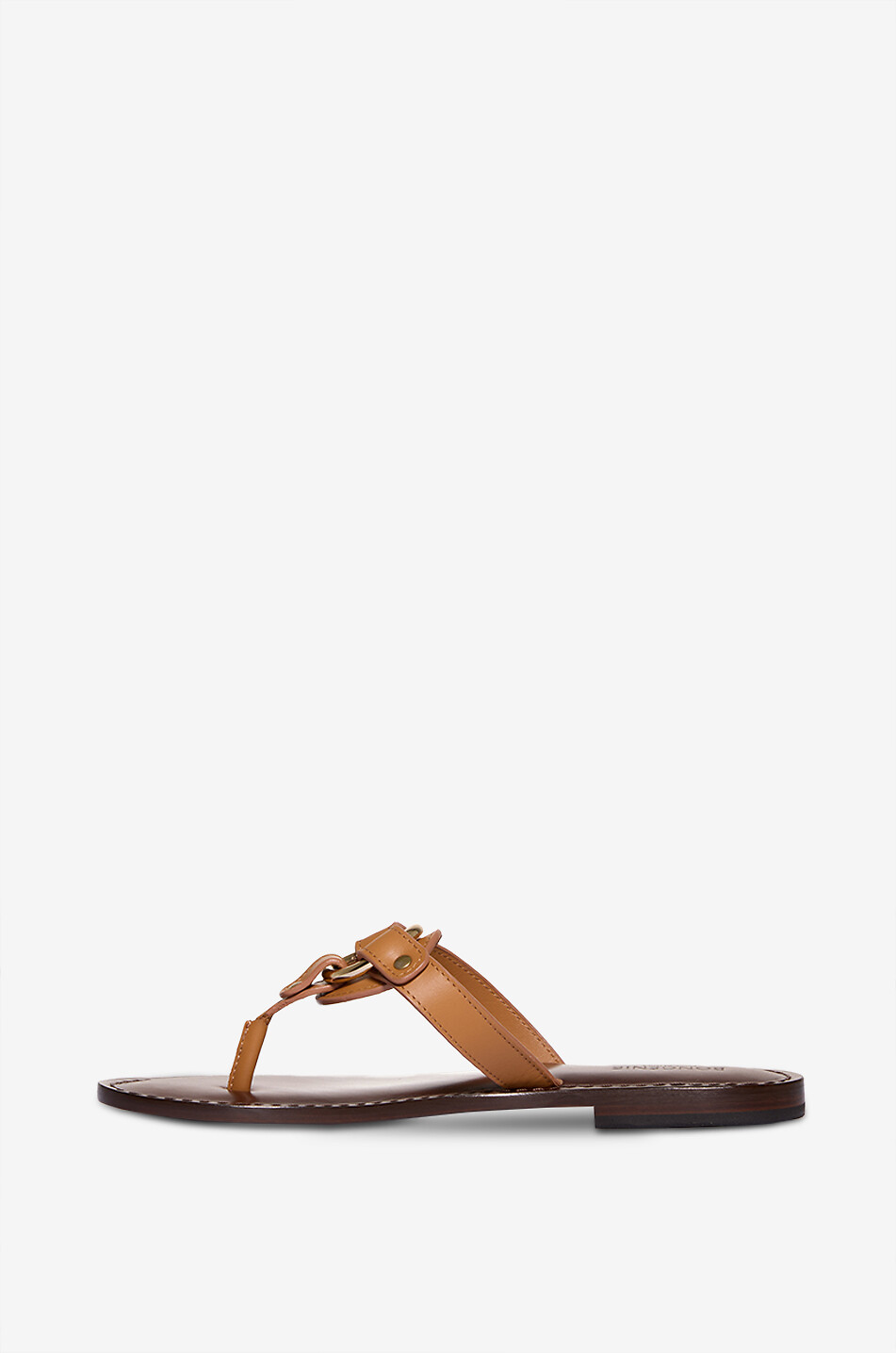 BONGENIE Sidney leather thongs Women LIGHT BROWN 3