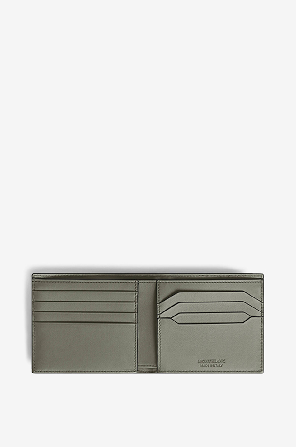 MONTBLANC 4810 8cc Medium Grey bark textured leather wallet Men GREY 2