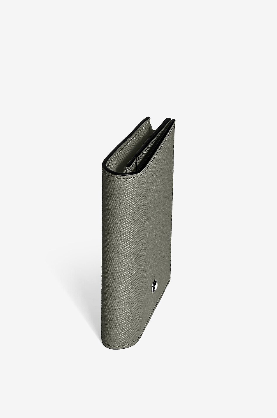 MONTBLANC Visitenkartenetui aus Saffianoleder Sartorial 4cc Medium Grey Herren DUNKELGRAU 4