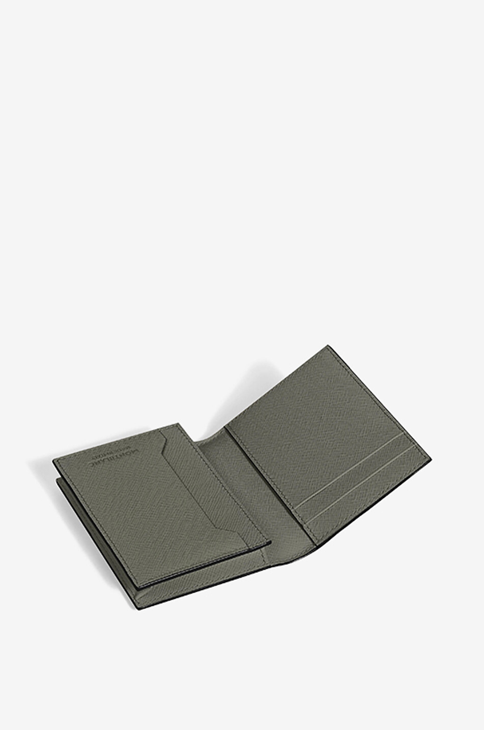 MONTBLANC Visitenkartenetui aus Saffianoleder Sartorial 4cc Medium Grey Herren DUNKELGRAU 5