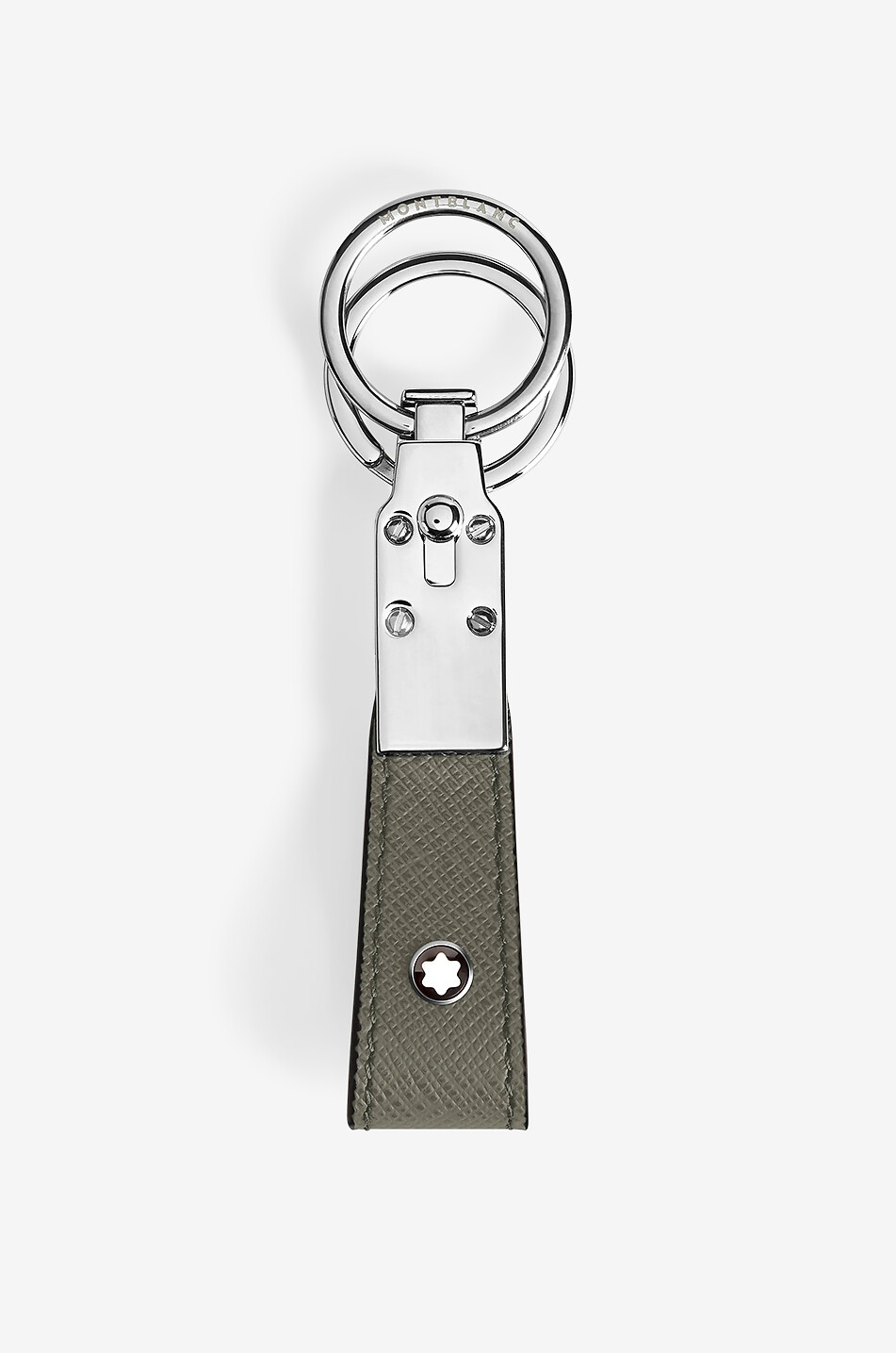 Schlüsselanhänger aus Saffianoleder Sartorial Medium Grey