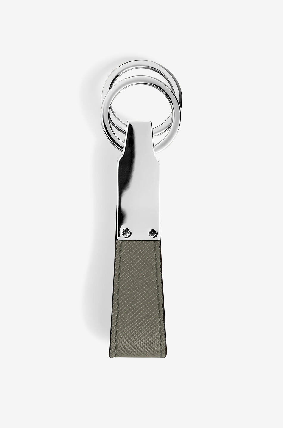 MONTBLANC Schlüsselanhänger aus Saffianoleder Sartorial Medium Grey Herren DUNKELGRAU 2