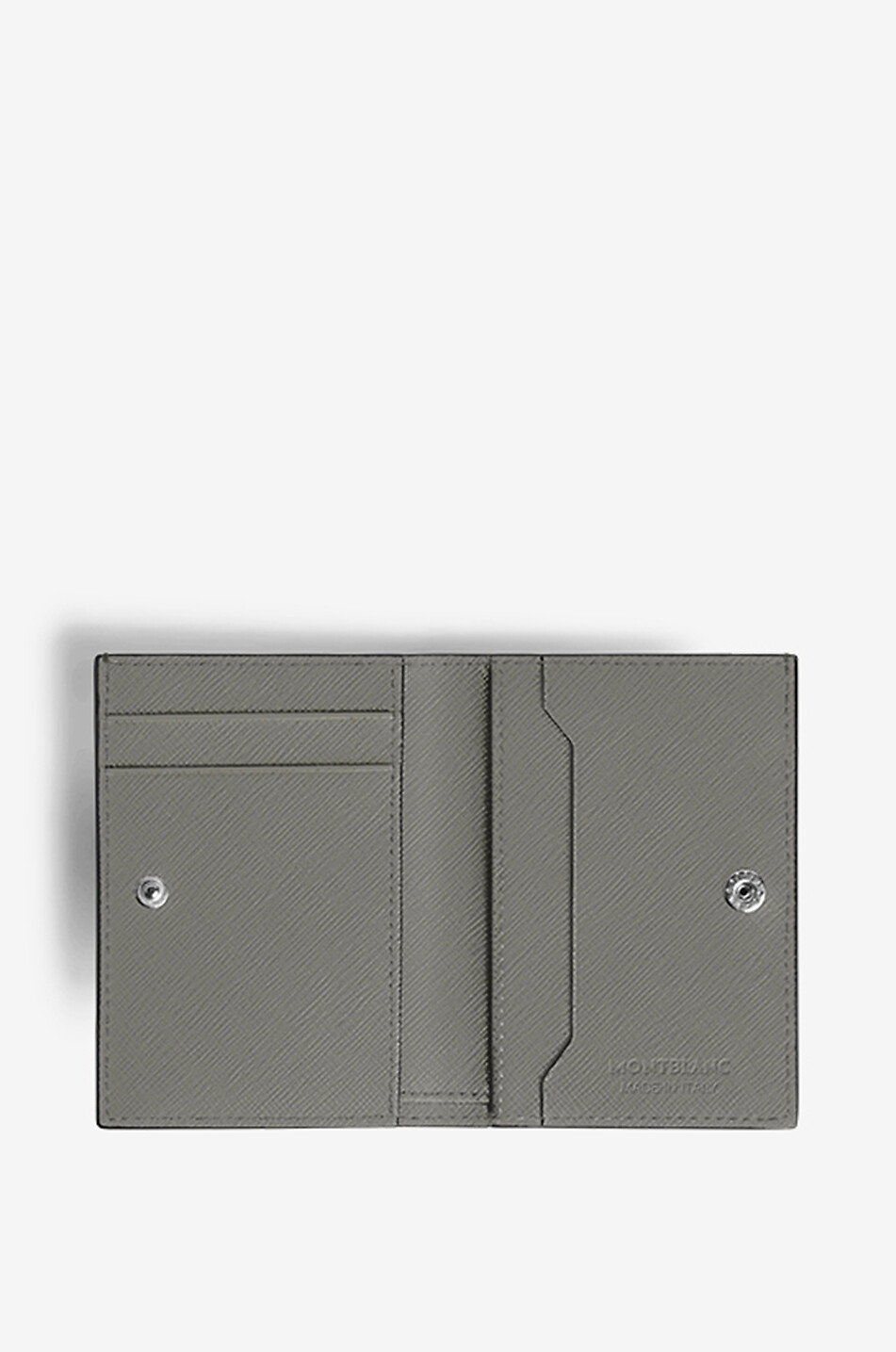 MONTBLANC Sartorial 4cc Medium Grey saffiano leather mini wallet Men DARK GREY 2