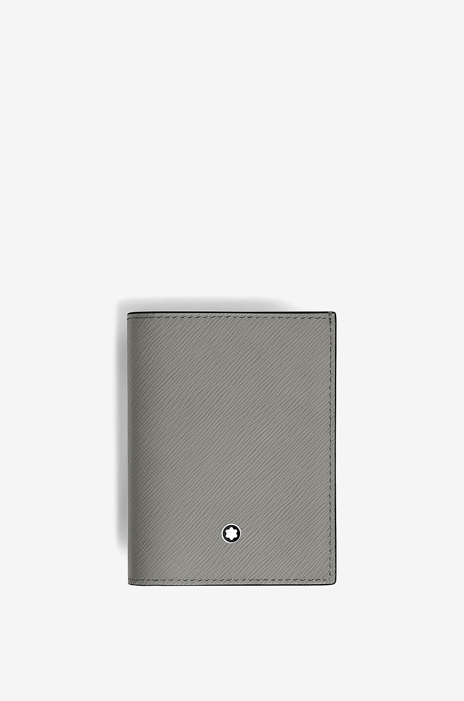 MONTBLANC Sartorial 4cc Medium Grey saffiano leather mini wallet Men DARK GREY 1