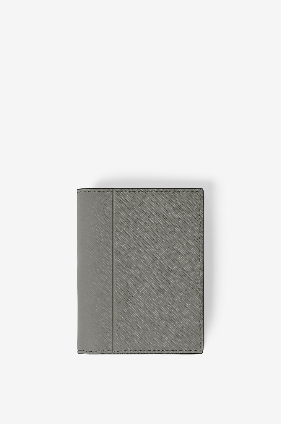 MONTBLANC Sartorial 4cc Medium Grey saffiano leather mini wallet Men DARK GREY 3