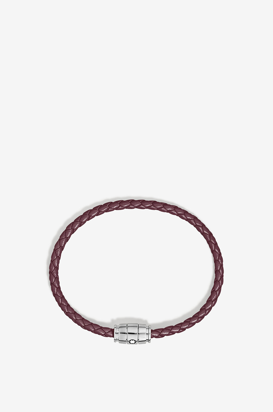 MONTBLANC Glattleder-Flechtarmband 3 Rings Cassis - 63 Herren VIOLETT 2