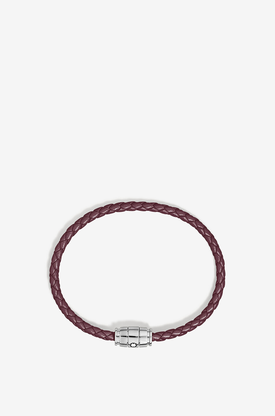 MONTBLANC Glattleder-Flechtarmband 3 Rings Cassis - 68 Herren VIOLETT 2