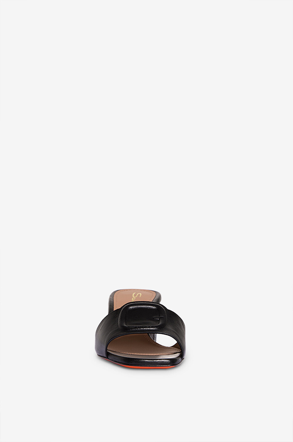 SANTONI Leather heeled mules Women BLACK 2