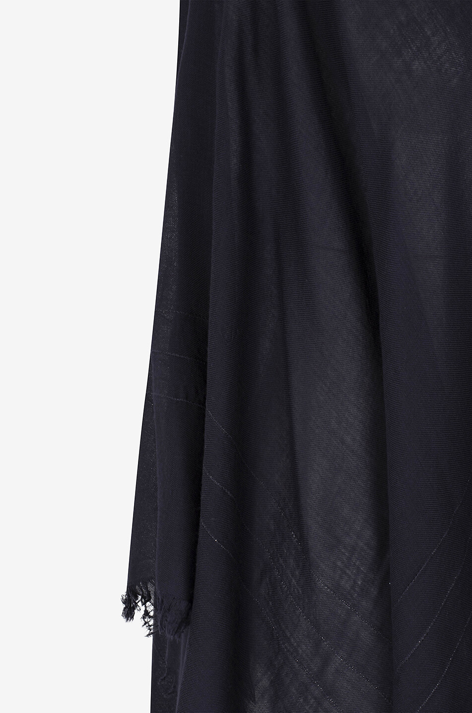 Beaded lightweight wool twill cape